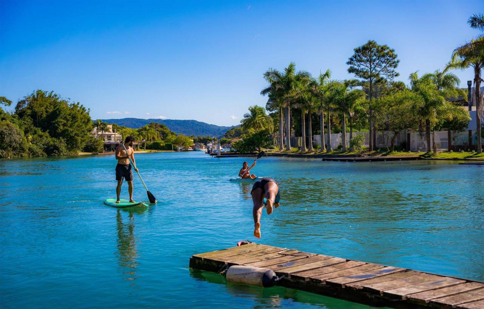 Nomades Riverside - Adventure Hostels & Coworking Florianopolis Bagian luar foto